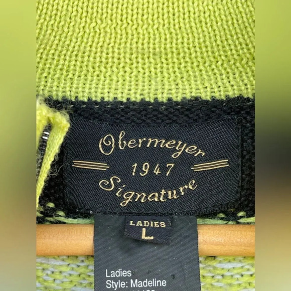 Obermeyer Half Zip vintage sweater Large - Picture 7 of 10